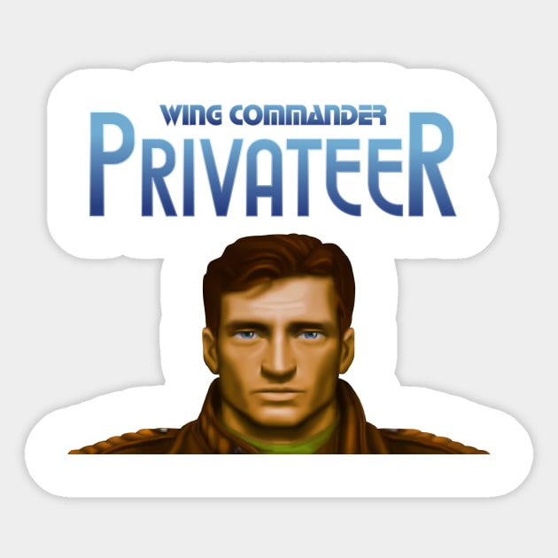 Wing Commander Privateer Sticker by Retro8Bit Fashion Store